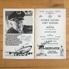 Curt Dawson Sleuth Music Box Theatre 1971 Autographed Signed Old Playbill U7