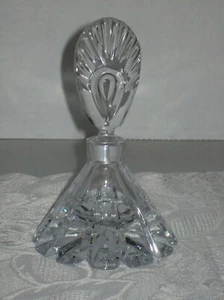 MIKASA GENINI CUT CRYSTAL PERFUME BOTTLE W/ STOPPER VINTAGE - Picture 1 of 4