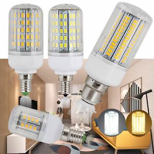 E27 B22 E14 E12 LED Corn Light 5730 SMD Bulb Energy White Lamp 110V 220V ST184