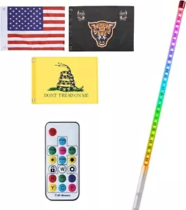 Whip Light for UTV ATV with Wireless Remote Control,2FT LED Brighter RGB - Picture 1 of 6