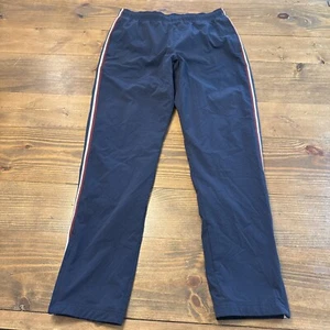 Rhone Essentials Blue Track Pant Mens Large Stripe Zip Ankle Performance Stretch - Picture 1 of 8
