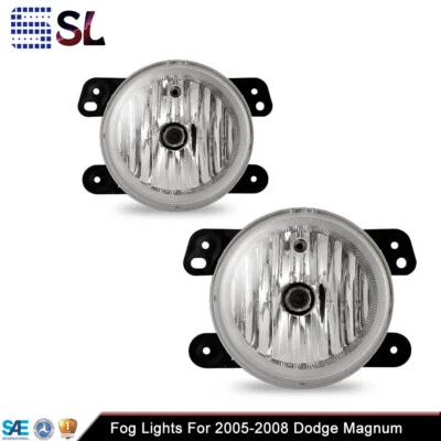 For 2005-2007 Dodge Magnum /2007-2009 Jeep Wrangler Fog Lights Replacement Lamps - Изображение 1 из 4