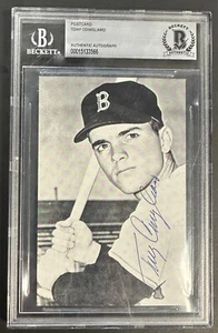 Tony Conigliaro Autographed Signed Postcard Boston Red Sox BAS d. 1990 - Picture 1 of 2
