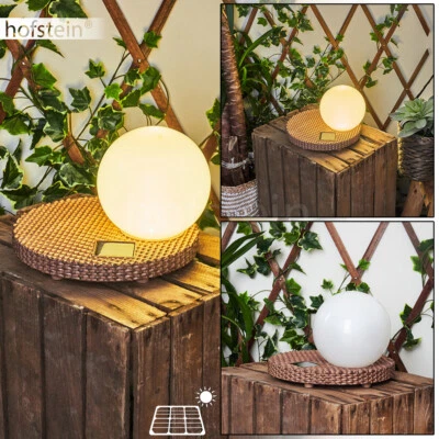 LED Terrasses Jardin Balcon Boule Luminaires Solaire Extérieur Lampes Effet Lumineux Blanc - Photo 1/4