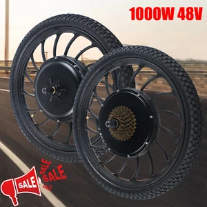 20" Front Rear Wheel Conversion Kits 1000W 48V Motor Hub Electric Bicycle E-Bike - Picture 1 of 24