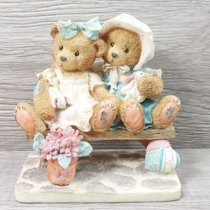 Cherished Teddies Tracie & Nicole Figurine Side By Side With Friends Collectible - Picture 1 of 12