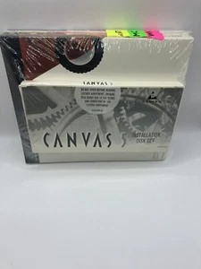 Canvas 5 Installation Compact Disk Set SEALED By Deneba For Mac - Picture 1 of 3