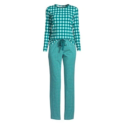 DRAPER JAMES x Lands' End Knit PAJAMA SET Size: SMALL (6-8) New SHIP FREE - Image 1 of 4