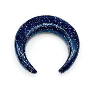 Blue Sunstone Stone Septum, Pinchers, Size 12g to 5/8'' & More Available - Picture 1 of 6