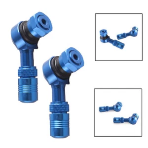 2PCS 83 Degree Universal Valve Stems For Kawasaki Honda GL1500 GL1800 Bule Motor - Picture 1 of 3
