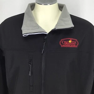 Mens Sz XL Soft Shell Jacket Embroidered California Dreaming Lined Work Wear - Picture 1 of 10