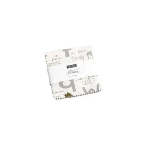 Moda On Dasher Mini Charm Pack By Sweetwater Christmas Reindeer Script Fabric - Picture 1 of 4