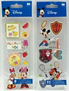 Disney Mickey Mouse Minnie Mouse Pegatinas Dimensionales Álbum de Recortes 3D Artesanías Set 2 - Imagen 1 de 3