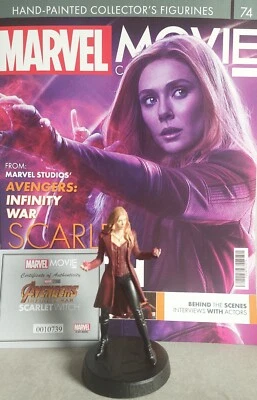 MARVEL MOVIE COLLECTION #74 Scarlet Witch Figurine (Avengers: Infinity War) FIGU - Image 1 of 2