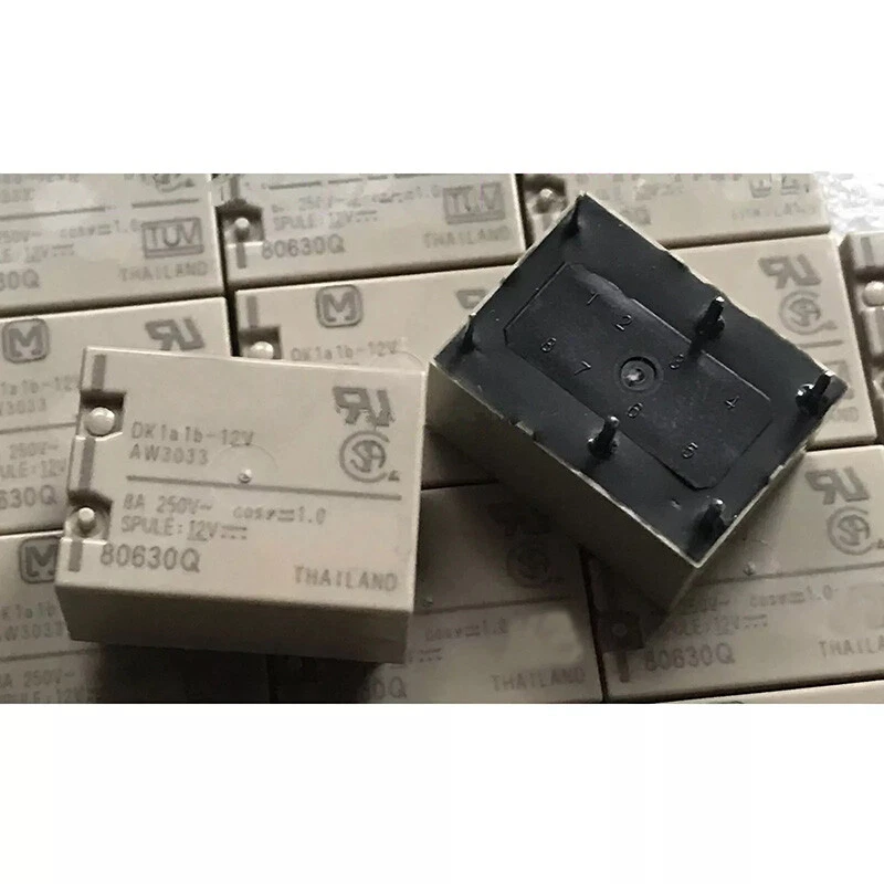 5PCS For Panasonic DK1a1b-12V AW3033 12V 8A 6PIN DK1a1b-5V AW3039 5A 250V Relay - Image 1 of 1