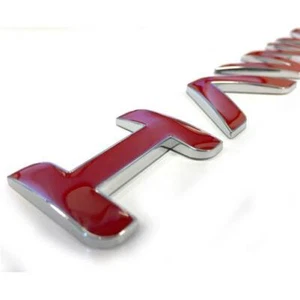 HAWKE 3D Chrome & Red Boot Bonnet Letters Badges fits Range Rover Sport 2009 - Picture 1 of 2