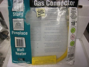 LDR 509 1018SSC Coated Flexible Gas Connector 18", A97, Stainless Steel - Picture 1 of 7