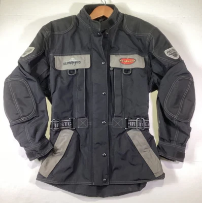 Jaqueta de motocicleta First Gear feminina pequena Kilimanjaro snowmobile preta Hypertex - Imagem 1 de 4