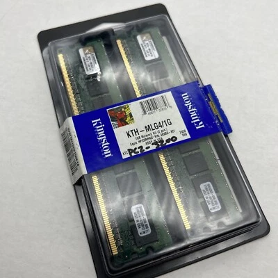 1GB PC2-3200R Reg ECC Memory 2x512m Kingston KTH-MLG4/1G DDR2 DIMM 240pin 400MHz - Image 1 of 4