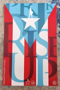 HAMILTON Puerto Rico " Rise Up" Window Card Poster (Paper 11"x17") - Picture 1 of 2