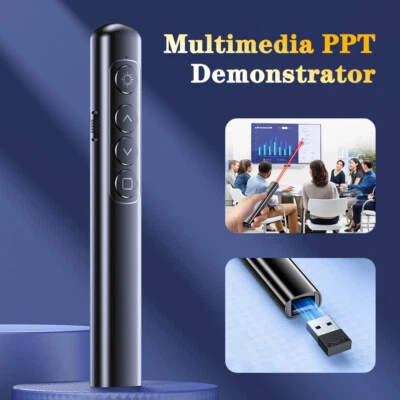 PowerPoint Presentation Remote Wireless Presenter Laser Pointer Clicker 2.4GHz - Image 1 of 4
