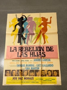 Póster de colección 1970 La Rebellion De Las Hijas drama mexicano de una hoja película - Imagen 1 de 14