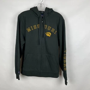 JanSport Men's M Black Embroidered University of Missouri Tigers Full Zip Hoodie - Picture 1 of 8
