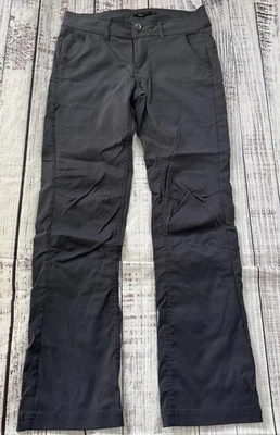 Prana Hiking Pants Womens 2 Short Halle Roll Tab W4HASH113 Stretch Dark Gray - Image 1 of 4