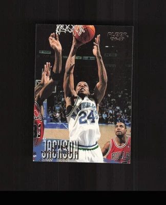 1996-97 Fleer European #21 Jim Jackson cartão de basquete Dallas Mavericks - Imagem 1 de 2