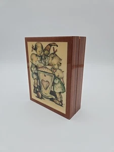 Working Wood Vintage Hummel Wind Up Music Box Brahms Lullaby Made In Italy - Picture 1 of 8