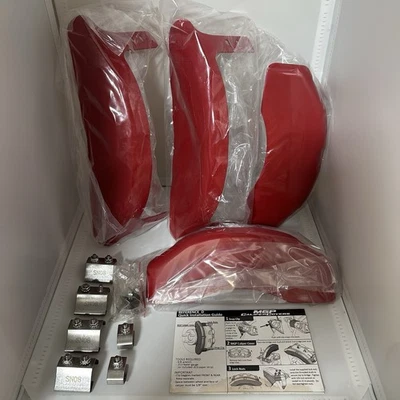 Jeep Grand Cherokee 2003-2004 cubiertas de pinza de disco de freno MGP rojas delanteras + traseras 4 piezas Foto 1 de 4