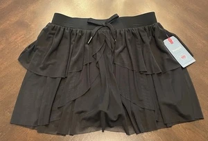 Girls Rewind Brand Black Flowing Ruffle Skort Size L - Picture 1 of 10