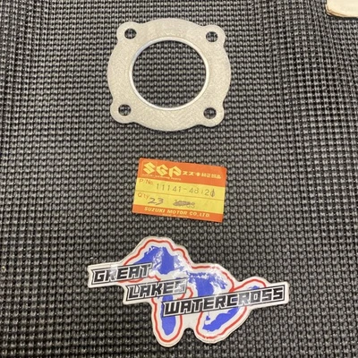 11141-48121 NOS Genuine Suzuki Head gasket fits 78-81 TS100 DS100 Fast Free Ship - Image 1 of 4