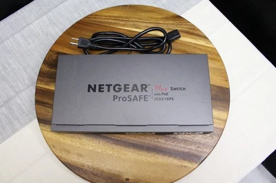 NETGEAR JGS516PE-100EUS 16 Port Rack Mountable Ethernet Switch - Image 1 of 3