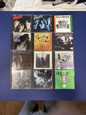 80s 12 CD Lot Alternative Rock- Cure Police  Sugarcubes Lovett Bodeans Etc NICE! - Imagem 1 de 3