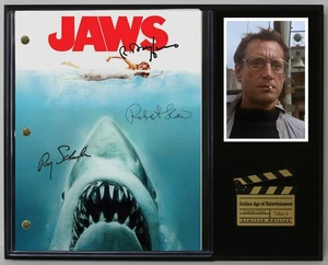Jaws Reproduction Signed Movie Script Wood Plaque Display  - Picture 1 of 8