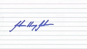 SIGNED 3x5 INDEX CARD OF JOHN HENRY JOHNSON! GREAT AUTOGRAPH! - Picture 1 of 1