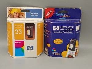(2) LOTE HP 23 cartucho de tinta original tricolor C1823D, 30 ml caducado 2005,2000 - Imagen 1 de 3