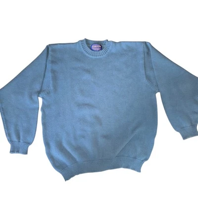 Pendleton Woolen Mills Crew Neck Sweater Cotton Knit Mens Medium M Blue - Image 1 of 4