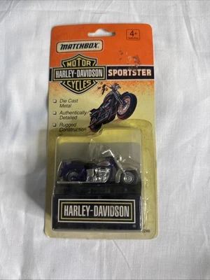 Matchbox 1993 Sportster Harley Davidson Motorcycle 76246 Purple - Image 1 of 4