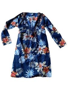 Davisons Bermuda Coverup/ Dress Small /Medium Navy Floral Gorgeous!! EUC - Picture 1 of 5