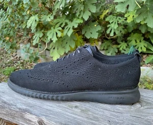 Cole Haan Men's 2.Zerogrand Laser Wingtip Oxford Black Style C28527, 12m - Picture 1 of 14