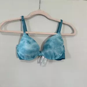 Victoria's Secret green tie-dye wear everything T-shirt underwire bra Women 34B - Picture 1 of 5