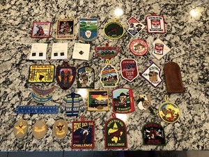 28 Vintage Boy Scout Patch Patches Lot BSA  Baden-Powell Broke Back Dog Woodruff