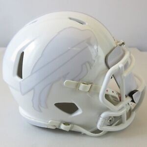 Buffalo Bills custom made mini NFL helmet. Ice/White Out