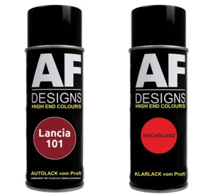 Juego de aerosol de pintura para coche Lancia 101 Vermelho Valellena barniz base barniz transparente spray - Imagen 1 de 4