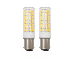 2 Stück Ba15d B15D Bajonett Led Birne 102Led warmes Weiß 7W 220V Keramiklampe H - Bild 1 von 4