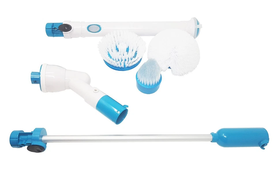 Spazzola Elettrica Rotante Senza Fili Pulizia Bagno Ricaricabile Con Spazzole - - Immagine 1 di 4