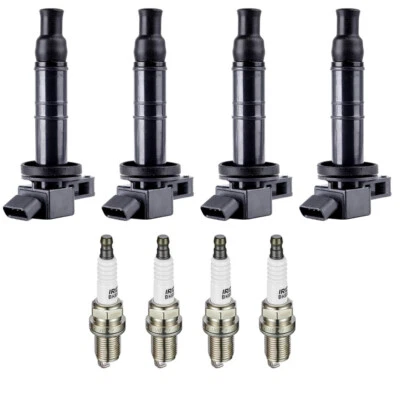 4 个点火线圈 + 4 个火花塞适用于 2002 - 2011 年丰田凯美瑞 2.4L / 01-08 Rav4 — 第 1/4 张图片