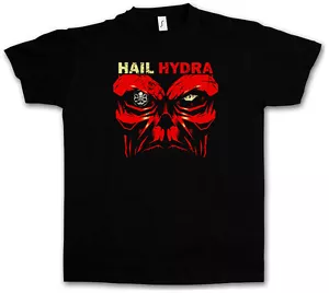 HAIL HYDRA T-SHIRT - Captain Heil Red Skull World War Comic Hero Red Captain - Picture 1 of 2